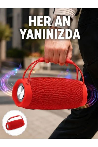 TF Kart ve AUX Destekli IPX6 Suya Dayanıklı Bluetooth Hoparlör Yeni Nesil ürün görseli 1