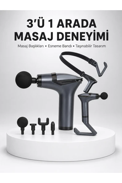 Titreşimli Şarjlı Masaj Aleti 3in1 Fonksiyonel Çok Amaçlı Model Yeni Nesil ürün görseli 1