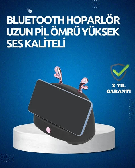 Akıllı Kablosuz Telefon Tutucu ve Stereo Hoparlör – Kolay Kullanım ve Yüksek Ses Kalitesi ürün görseli 1