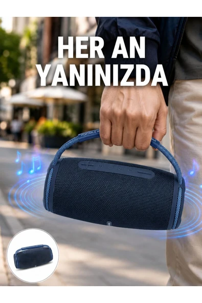 Net Stereo Ses Sunan IPX5 Su Geçirmez Bluetooth Hoparlör Yeni Nesil ürün görseli 1