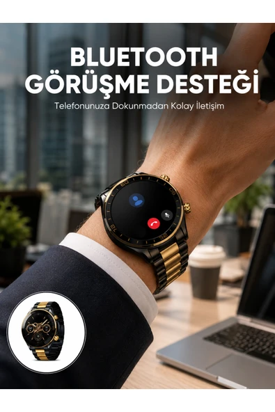 Amoled Ekran Akıllı Saat Uyku Nabız Adım Ölçer Su Geçirmez Yeni Nesil ürün görseli 1