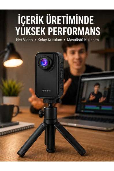 Günlük Kullanıma Uygun Mini Video Kamera Vlog Çekimleri İçin Yeni Nesil ürün görseli 1