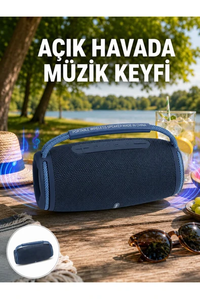 Hafif ve Dayanıklı Renkli Işıklı Taşınabilir Müzik Hoparlörü Yeni Nesil ürün görseli 1