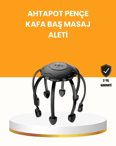 Saç Derisi Masaj Aleti 8 Bağımsız Kol 3 Modlu Derin Rahatlama ürün görseli 1
