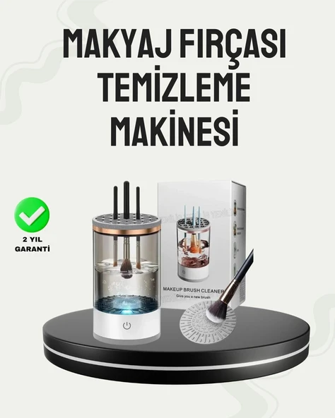 USB Şarjlı Kompakt Makyaj Fırçası Temizleme Makinesi ürün görseli 1
