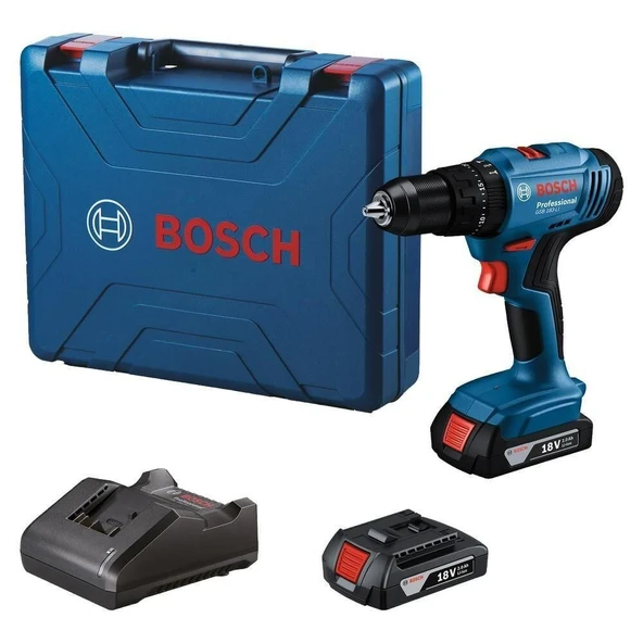 Bosch Professional GSB 183-Li 2 x 2.0Ah Çift Akülü Darbeli Delme Vidalama Makinesi 0619K9100 ürün görseli 1