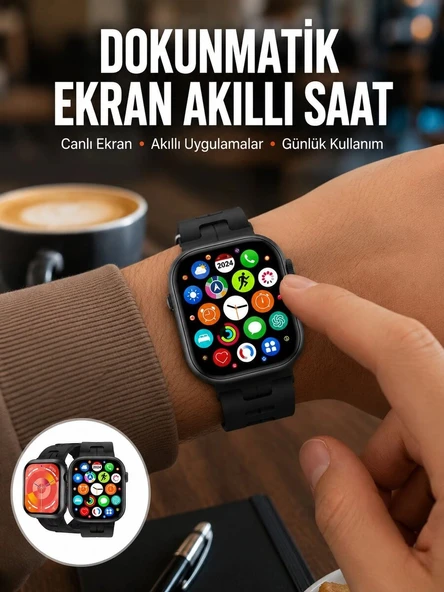 Akıllı Saat Android ve İOS Uyumlu Plastik Kordon Yeni Seri ürün görseli 1