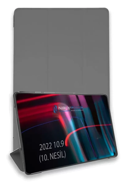Newface Apple iPad 2022 10.9 (10.nesil) Kılıf Tablet Smart Kılıf - Koyu Gri ürün görseli 1