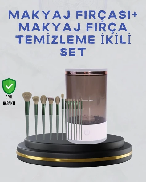 Makyaj Fırçası ve Elektrikli Fırça Temizleyici Kampanya Paketi ürün görseli 1