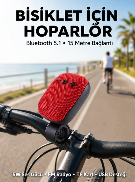 Taşınabilir Bluetooth Hoparlör Suya Dayanıklı Kumaş Kaplama ürün görseli 1