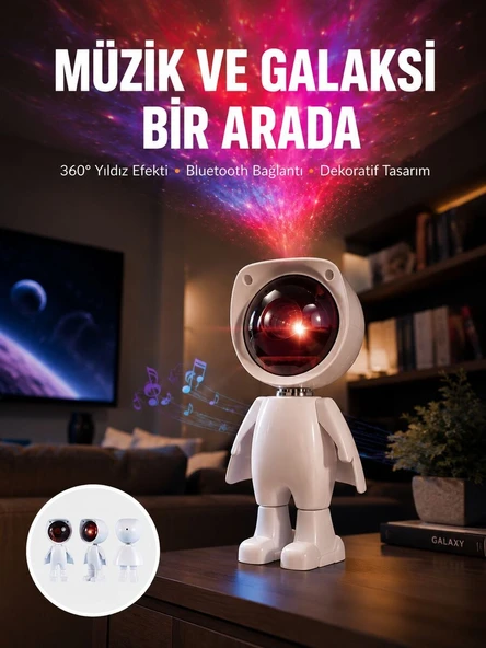 Gün Batımı Projektör Lamba Astronot Görünümlü Dekoratif Masa Lambası Yeni Nesil ürün görseli 1