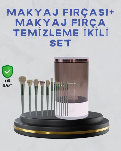 Makyaj Fırçası ve Elektrikli Fırça Temizleyici Kampanya Paketi ürün görseli 1