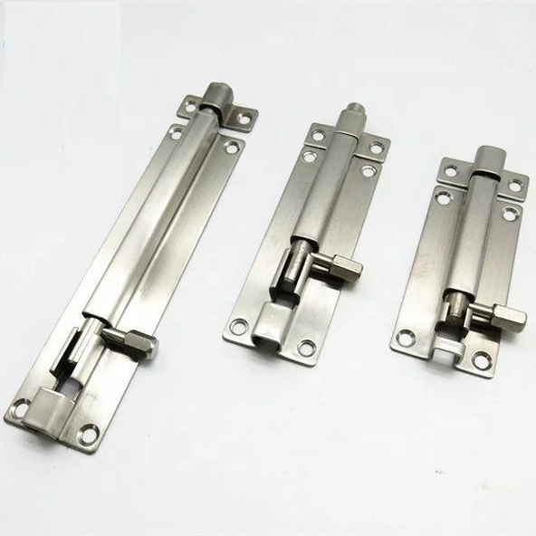 Marelli 5 cm 7 cm, 10 cm paslanmaz üstten takma kapı pencere sürgüsü ürün görseli 1