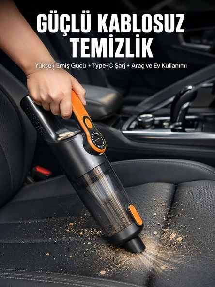 Kompakt Kablosuz Süpürge Güçlü Çekiş ve Düşük Ses Seviyesi ürün görseli 1