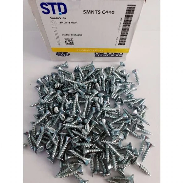 STD 6x80 sunta vidası 100 adet ürün görseli 1