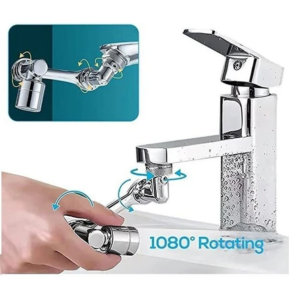 1080 derece dönebilen robotik musluk başlığı musluk robotu ürün görseli 1