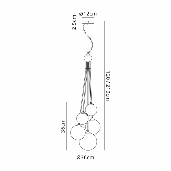A-8945-5-SB BEYAZ SARKIT AVİZE - Resim 2