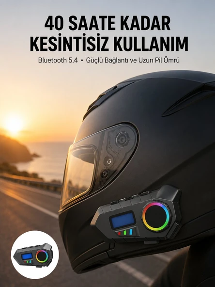 Bluetooth 5.4 Kablosuz Hoparlör IP65 Su Geçirmez ve 40 Saat Uzun Pil Ömürlü ürün görseli 1