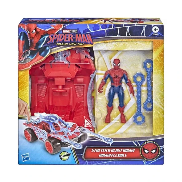 G2445 Spider-Man Actionverse Stretch Figür ve Web Blast Araç - Resim 4
