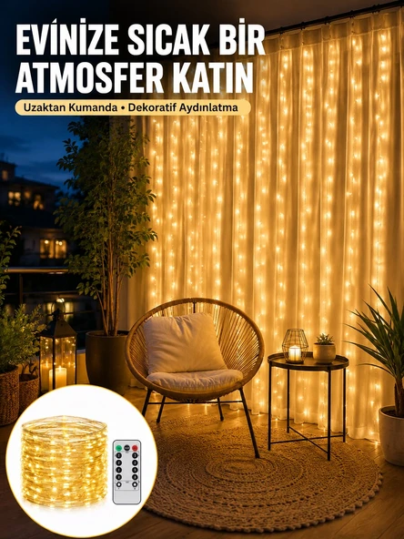 Romantik Ambiyans İçin Uzaktan Kumandalı Günışığı Peri Led Yeni Nesil ürün görseli 1