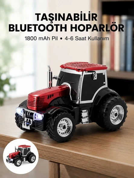 Taşınabilir Nostaljik Araç Tasarımlı Bluetooth Hoparlör ürün görseli 1