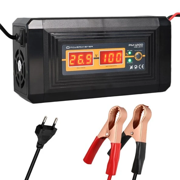Powermaster SON-1210D 12 Volt 10 Amper Akıllı Akü Şarj Cihazı ürün görseli 1