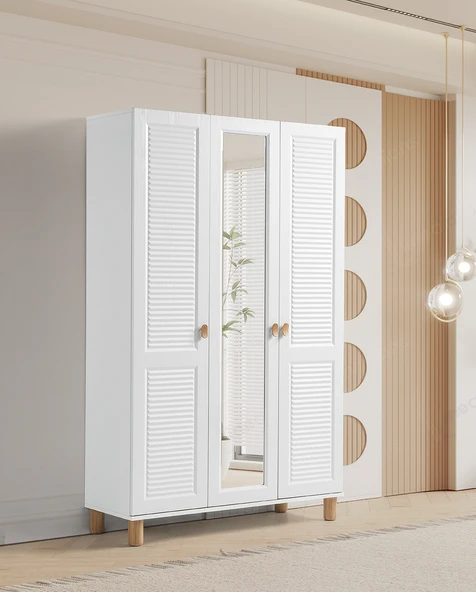 Pema Home Favori %100 Mdf Membran 3 Kapaklı Dolap Gardırop ürün görseli 1