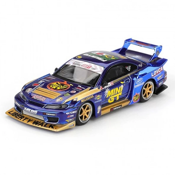 Mini GT 1/64 Nissan LB-Super Silhouette S15 SILVIA Team MINI GT Liberty Walk 2025 Formula Drift Halloween Special ürün görseli 1