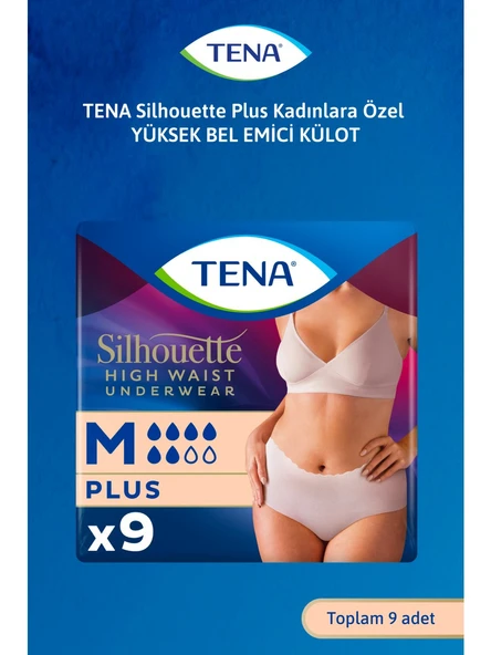 Tena Silhouette Plus Emici Külot Krem Orta Boy M 9'lu Hasta Bezi ürün görseli 1