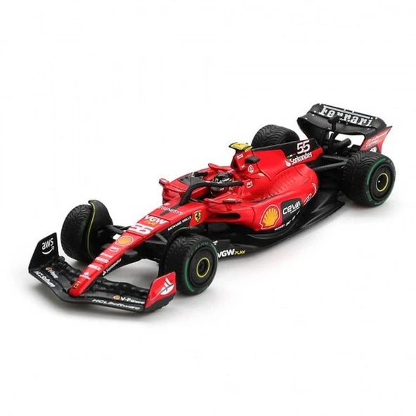 Mini GT 1/64 BBR Ferrari SF23 #55 C. Sainz 2023 Monaco GP ürün görseli 1