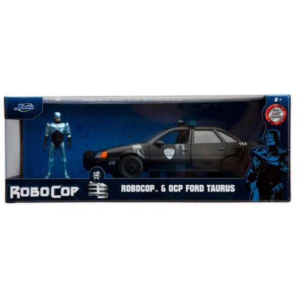 Jada RoboCop Figürü 1986 Ford Tarus Model Aracı - Resim 5