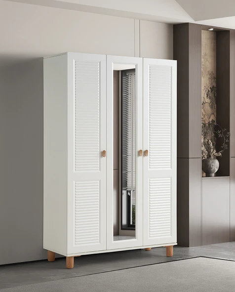 Pema Home Favori %100 Mdf Membran 3 Kapaklı Dolap Gardırop ürün görseli 1
