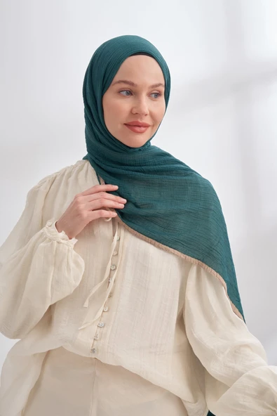 Müslin Biyeli Şal  ASM3352 - Resim 7