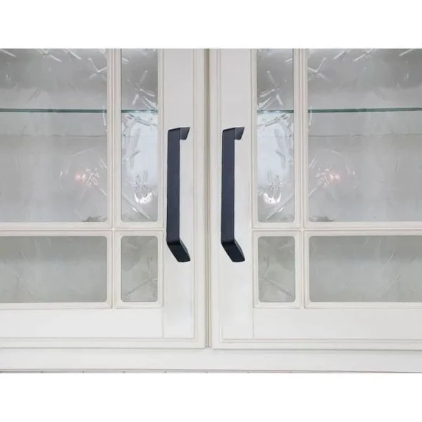 Marelli TERRA BLACK siyah 96 mm mobilya dolap kulbu - Resim 4