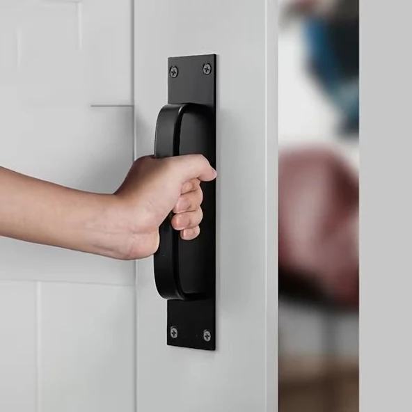 Marelli PULL Siyah Aluminyum şık sürme kapı çekmesi - Resim 5