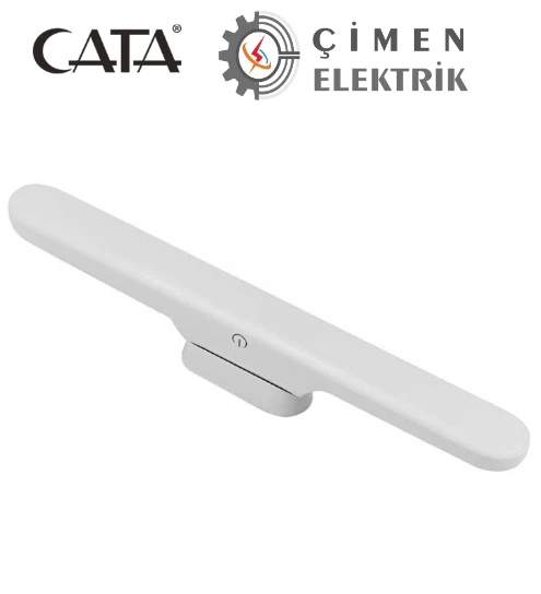 CATA CT 5249 Beyaz Kasa 3W Şarjlı Led Aplik Dokunmatik 3 Renk Modu ürün görseli 1