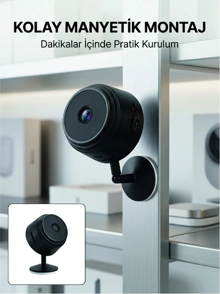 Mini Wi-fi Güvenlik Kamerası A9 Hd Görüntü Hareket Algılama Ve Uzaktan Canlı İzleme ürün görseli 1