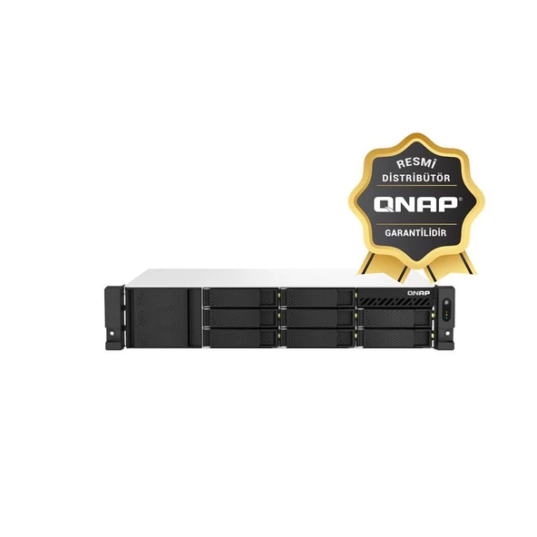QNAP TS-873AEU-4GB RAM 8 HDD YUVALI RACK NAS (RESMİ DİSTRİBÜTÖR GARANTİLİ) ürün görseli 1