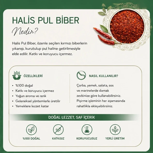 Halis Pul Biber Acı - 5 kg - Resim 2