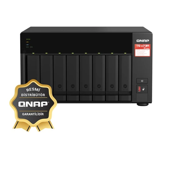 QNAP TS-873A-8GB RAM 8 HDD YUVALI TOWER NAS (RESMİ DİSTRİBÜTÖR GARANTİLİ) ürün görseli 1