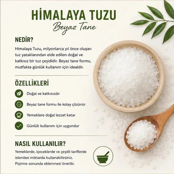 Himalaya Tuzu Beyaz Tane - 50 gr - Resim 3