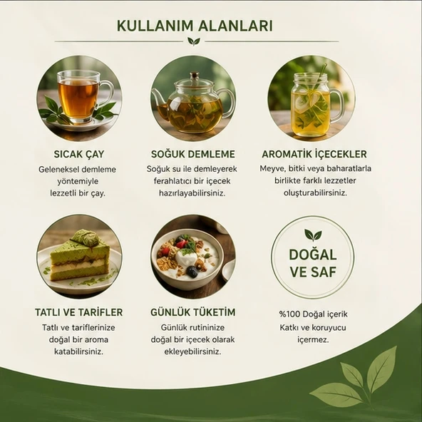 Yeşil Çay Yaprak Bitki Çayı - 3 kg - Resim 3