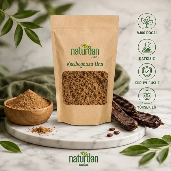 Glutensiz Keçiboynuzu Unu (ÖĞÜTÜLMÜŞ TOZ) - 5 kg ürün görseli 1
