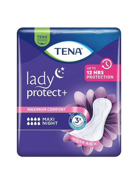 Tena Lady Maxi Night 8 Damla Gece 12'li Kadın Mesane Pedi ürün görseli 1