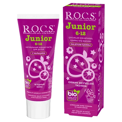 ROCS Çocuk Diş Macunu 6-12 Yaş 60 Ml Orman Meyveli (6'li Paket) ürün görseli 1