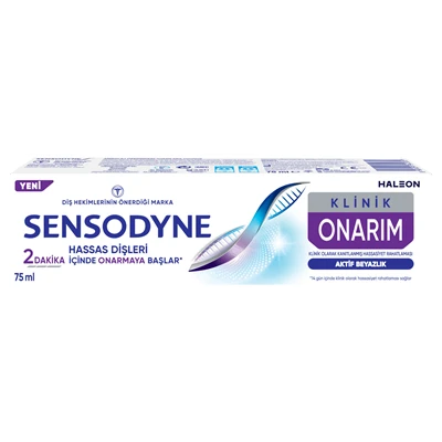 SENSODYNE Diş Macunu Klinik Onarım 75 Ml Aktif Beyazlık (4'li Paket) ürün görseli 1