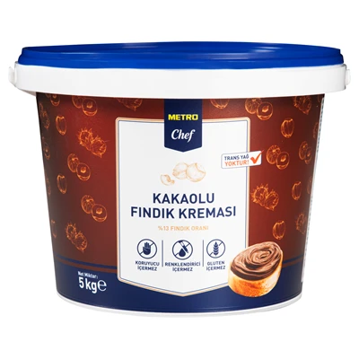 Metro Chef Fındık Kreması 5 Kg (2'li Paket) ürün görseli 1