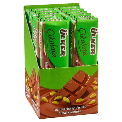ÜLKER Baton Çikolata 12 X 30 G Antep Fıstık (6'li Paket) ürün görseli 1