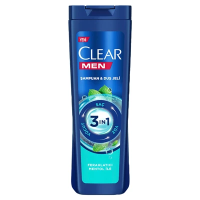 CLEAR Men 3In1 Şampuann&Duş Jeli 350 Ml Cool Sport (6'li Paket) ürün görseli 1