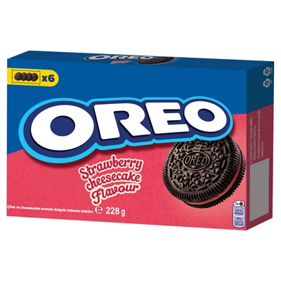 OREO Bisküvi 228 G Çilekli (4'li Paket) ürün görseli 1